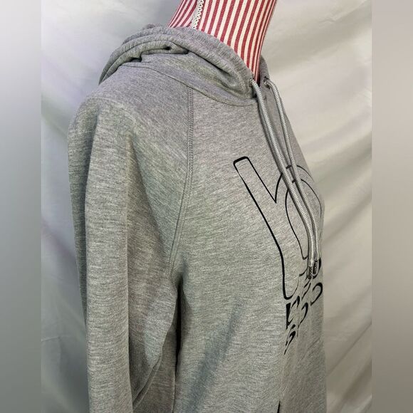 Bebe Y2K Hoodie Gray Streetwear Sport Activewear Athleisure Soft Cozy Sz Large - Picture 5 of 11